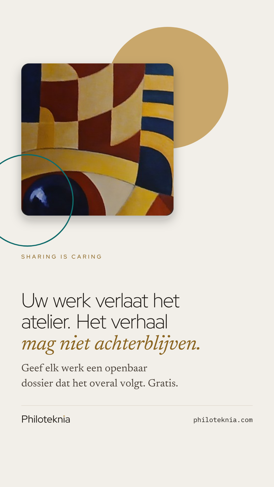 Een afbeelding om te posten: Leg uw eigen werk vast.
